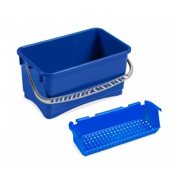 Seau de 28 L avec égouttoir pour mouilleur et raclette maxi 45 cm