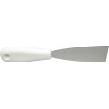Spatules inoxydables avec manche en polypropylène 40 mm