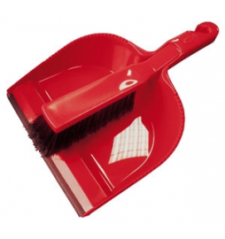 Pelle avec caoutchouc antidérapant et balayette Rouge Grand modèle Pelle avec caoutchouc antidérapant et balayette Rouge Grand modèle