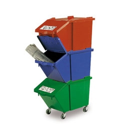 Poubelles containers ECO TRI pour le tri des déchets