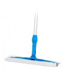 Balai poussière LAMELLO 60 cm  avec manche téléscopique et 1000 lingettes gazes non imprégnées blanches