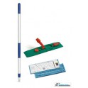 Support balai de lavage et de désinfection pliable 40 cm avec pince pour maintenir la frange à poches