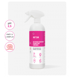 NAT’SAN NETTOYANT DÉTARTRANT DÉSINFECTANT SANITAIRES NAT’SAN NETTOYANT DÉTARTRANT DÉSINFECTANT SANITAIRES