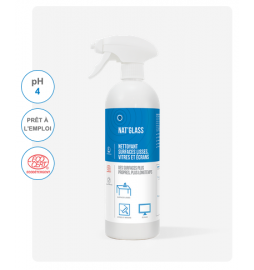 NAT’GLASS NETTOYANT SURFACES LISSES, VITRES ET ÉCRANS NAT’GLASS NETTOYANT SURFACES LISSES, VITRES ET ÉCRANS